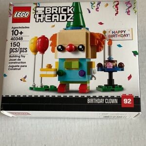 New Sealed Lego Birthday Clown Brick Headz Building Blocks 40348
